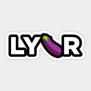 Let Your Eggplant REST | DC CMA Sticker